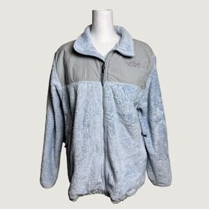 The North Face Denali Fleece Jacket Girls XL Light Blue Cozy‎ Full Zip Gorpcore